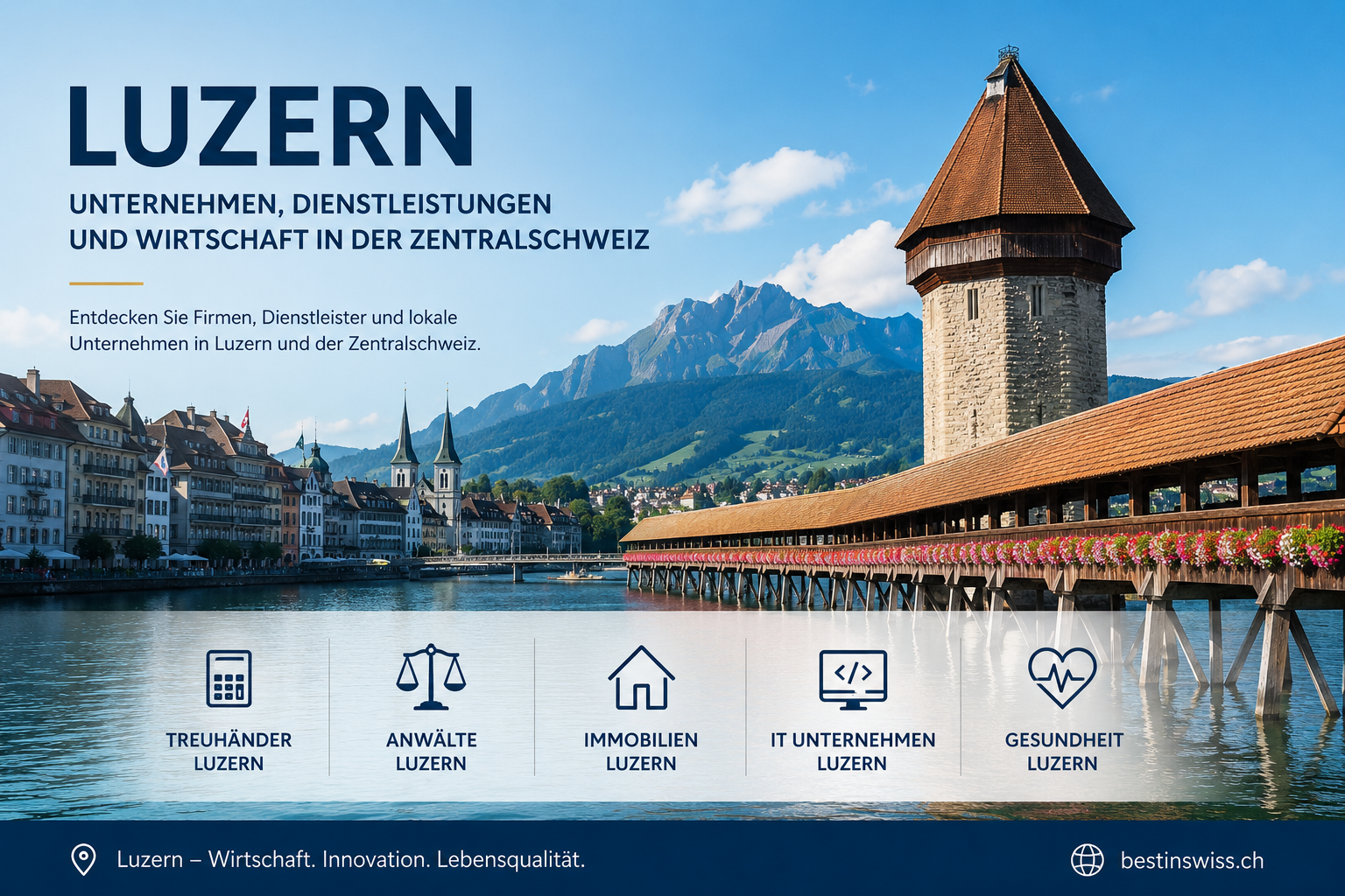 Unternehmen in Luzern – Wirtschaft, Branchen und Dienstleister der Zentralschweiz