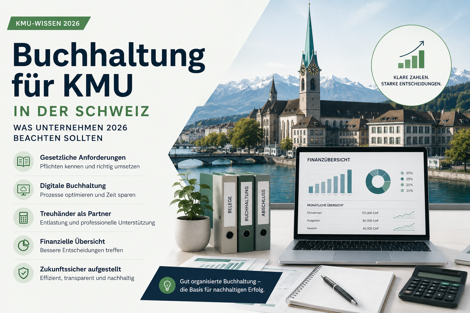 Buchhaltung für KMU Schweiz 2026 – Tipps und Anforderungen