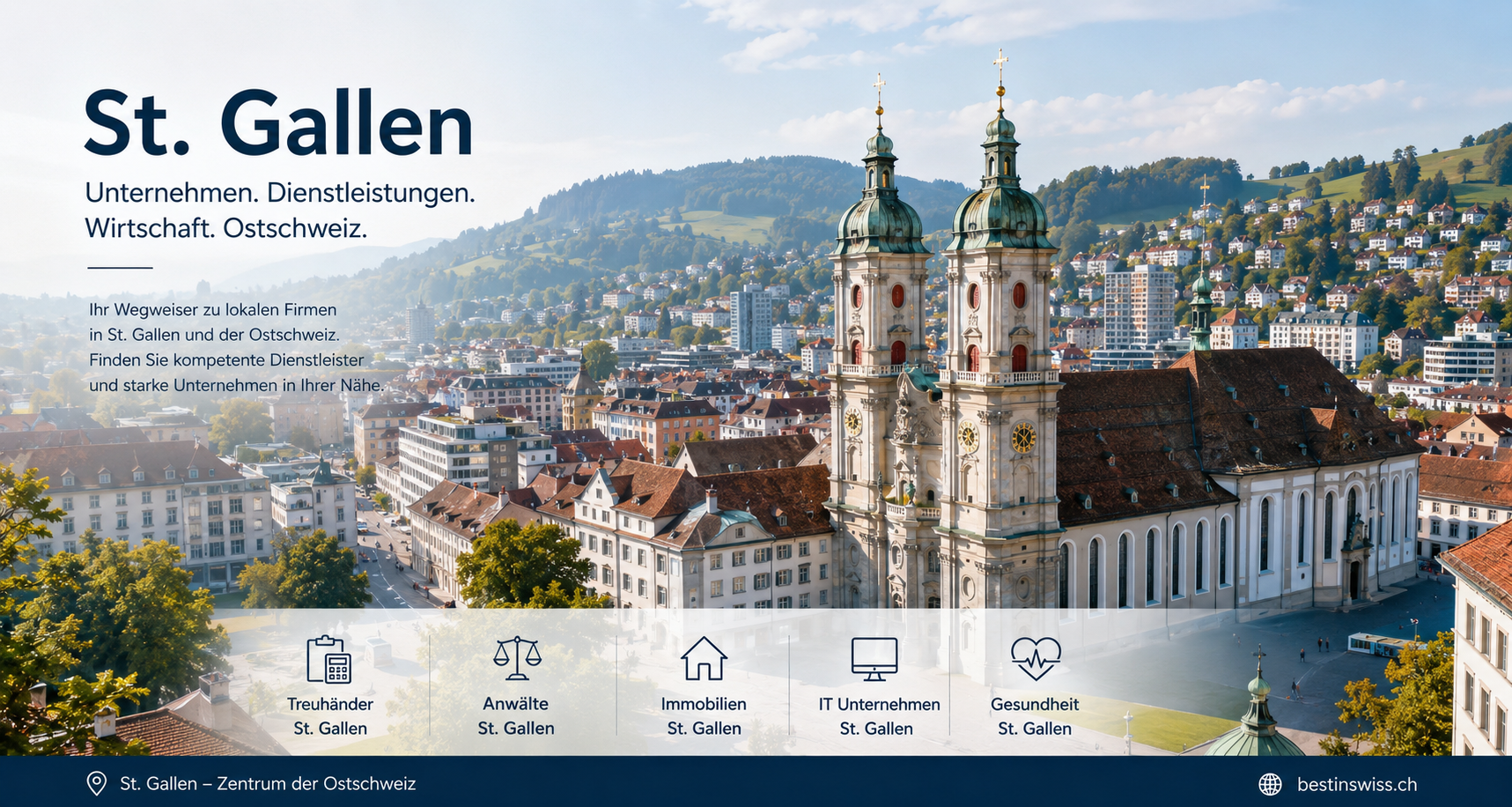 Unternehmen in St. Gallen – Branchen, Dienstleistungen und Wirtschaft der Ostschweiz